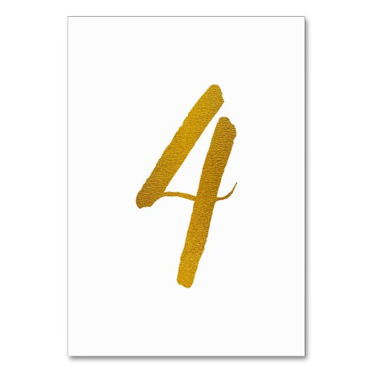 Numéros de table - Typographie de script brosse dé (Dos)