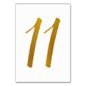 Numéros de table - Typographie de script brosse dé (Dos)