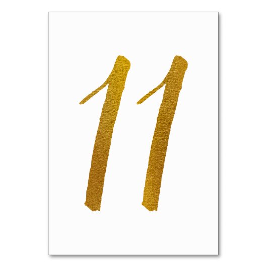 Numéros de table - Typographie de script brosse dé (Dos)