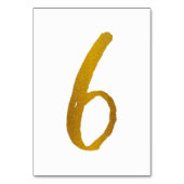 Numéros de table - Typographie de script brosse dé (Par défaut)