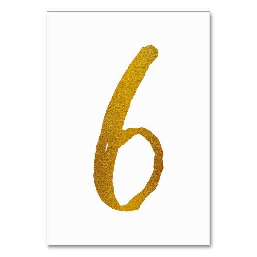 Numéros de table - Typographie de script brosse dé (Par défaut)