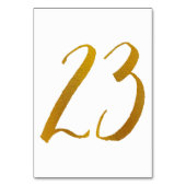 Numéros de table - Typographie de script brosse dé (Par défaut)