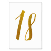 Numéros de table - Typographie de script brosse dé (Par défaut)