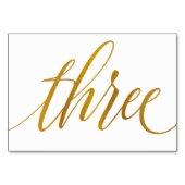 Numéros de table - Typographie Luxe (Faux Dorure) (Dos)