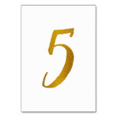 Numéros de table - Typographie script casual - 5 (Par défaut)