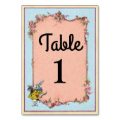 Numéros de tableau Cartes de lapin Mariage Wonderl (Par défaut)