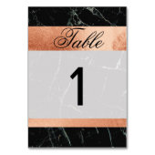 Numéros de tableau Cartes d'or Mariage en marbre n (Par défaut)