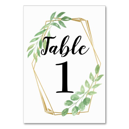 Numéros de tableau Cartes Feuilles Mariage Gold Fr (Par défaut)