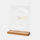 Numéros de tableau, numéros de Mariage, Or, Récept (Angle)