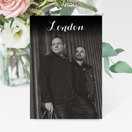 Numéros de tableau photo - Carte de la table de vo