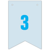 Numéros personnalisables 1-16 sur drapeaux colorés (Troisième drapeau)