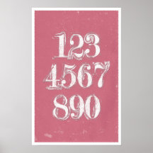 Numéros rétro - Affiches mathématiques