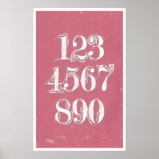 Numéros rétro - Affiches mathématiques (Devant)