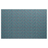 Numéros rétro Ultramarine tissu bleu (Yard)