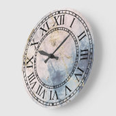 Numéros romains de marbre classique Horloge murale (Angle)