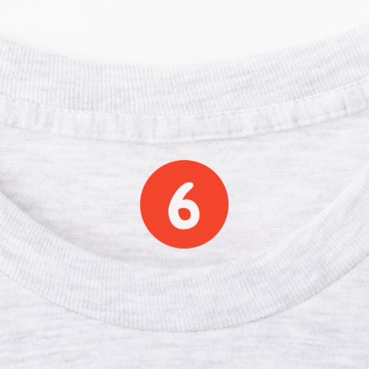 Numéros Stickers rouges (Apposé)