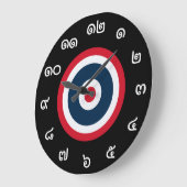 Numéros thaïlandais personnalisables horloge du dr (Angle)