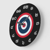 Numéros thaïlandais personnalisables horloge du dr (Angle)