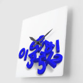 Numéros tombés Horloge murale (Angle)