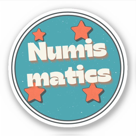 Numismatiek Sticker (Voorkant)