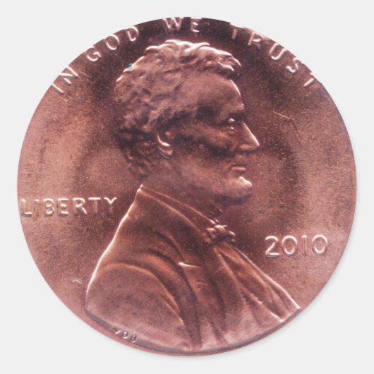 Numismatische Cadeaus Ronde Sticker (Voorkant)