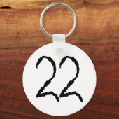 Nummer22 Sleutelhanger (Voorkant)