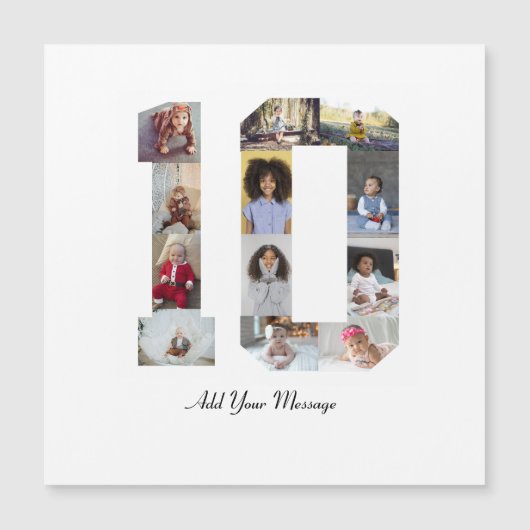 Nummer 10 Fotocollage (Voorkant)