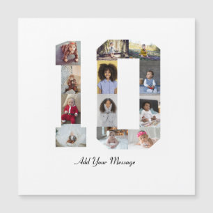 Nummer 10 Fotocollage Poster