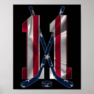Nummer 11 Jaar IJshockey 11e Verjaardag (1) Poster