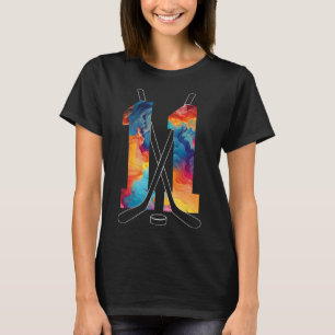 Nummer 11 jaar ijshockey 11e verjaardag _1  t-shirt