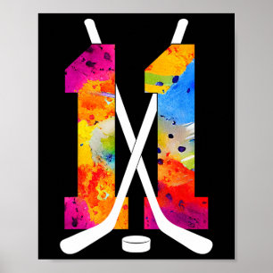 Nummer 11 Jaar IJshockey 11e Verjaardag (2) Poster