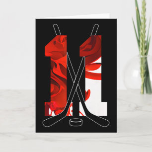 Nummer 11 Jaar IJshockey 11e Verjaardag _3 Kaart