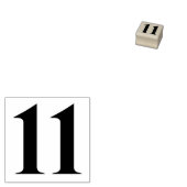 Nummer 11 Kunststempel Rubber Rubberstempel (Gestempeld)