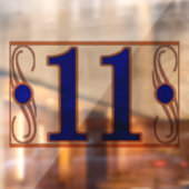 Nummer 11 raamsticker (Vel 2)