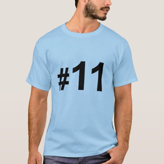 Nummer 11 t-shirt (Voorkant)