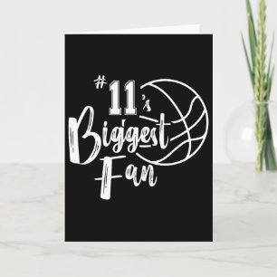 Nummer 11's grootste fan Bysketbyll-speler Mom Dad Kaart