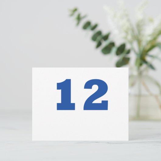 Nummer 12! briefkaart (Staand voorkant)