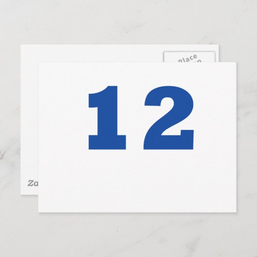 Nummer 12! briefkaart (Voorkant / Achterkant)