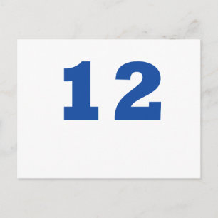 Nummer 12! briefkaart