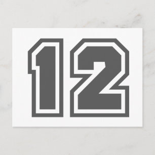 Nummer 12 briefkaart