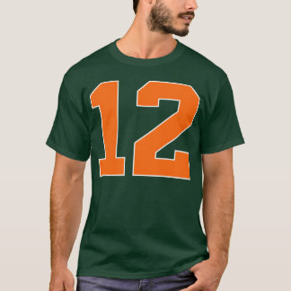 Nummer 12 Sport Oranje grappig T-shirt