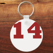 Nummer 14 sleutelhanger (Voorkant)
