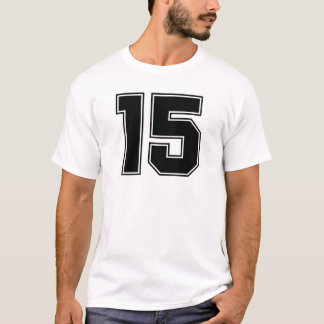 Nummer 15 frontside print t-shirt
