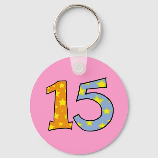 Nummer 15 sleutelhanger (Voorkant)