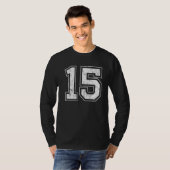 Nummer 15 t-shirt (Voorkant volledig)