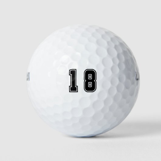 Nummer 18 golfballen (Voorkant)
