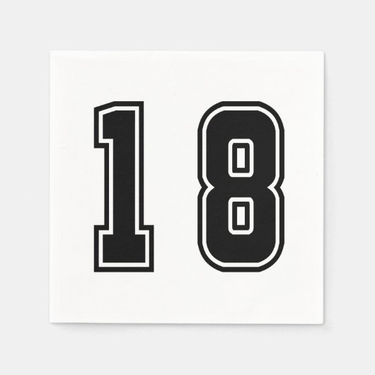 Nummer 18 servet (Voorkant)