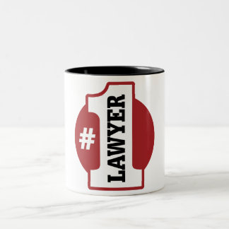 Nummer 1 advocaat tweekleurige koffiemok