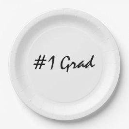 Nummer 1 Afstudeerder personaliseren Papieren Bordje