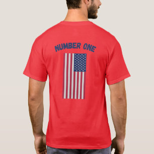 Nummer 1 Amerikaanse vlag Patriottisch Collectie T-shirt